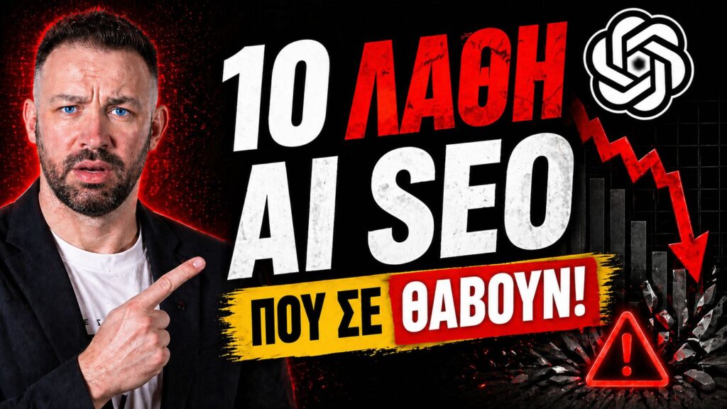 AI SEO: Τα 10 Πιο Καταστροφικά Λάθη που Δεν Πρέπει να Επαναλάβετε Ποτέ